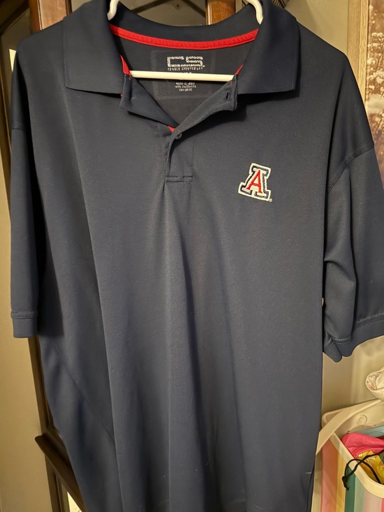 Champion Other - XXL CS Navy Short-Sleeve Polo with Red Trim and Embroidered A Logo